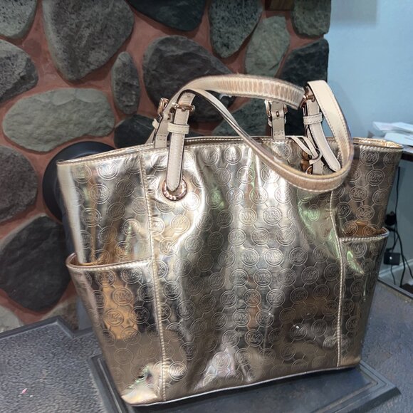 Michael Kors Rose Gold Tote - Picture 7 of 10